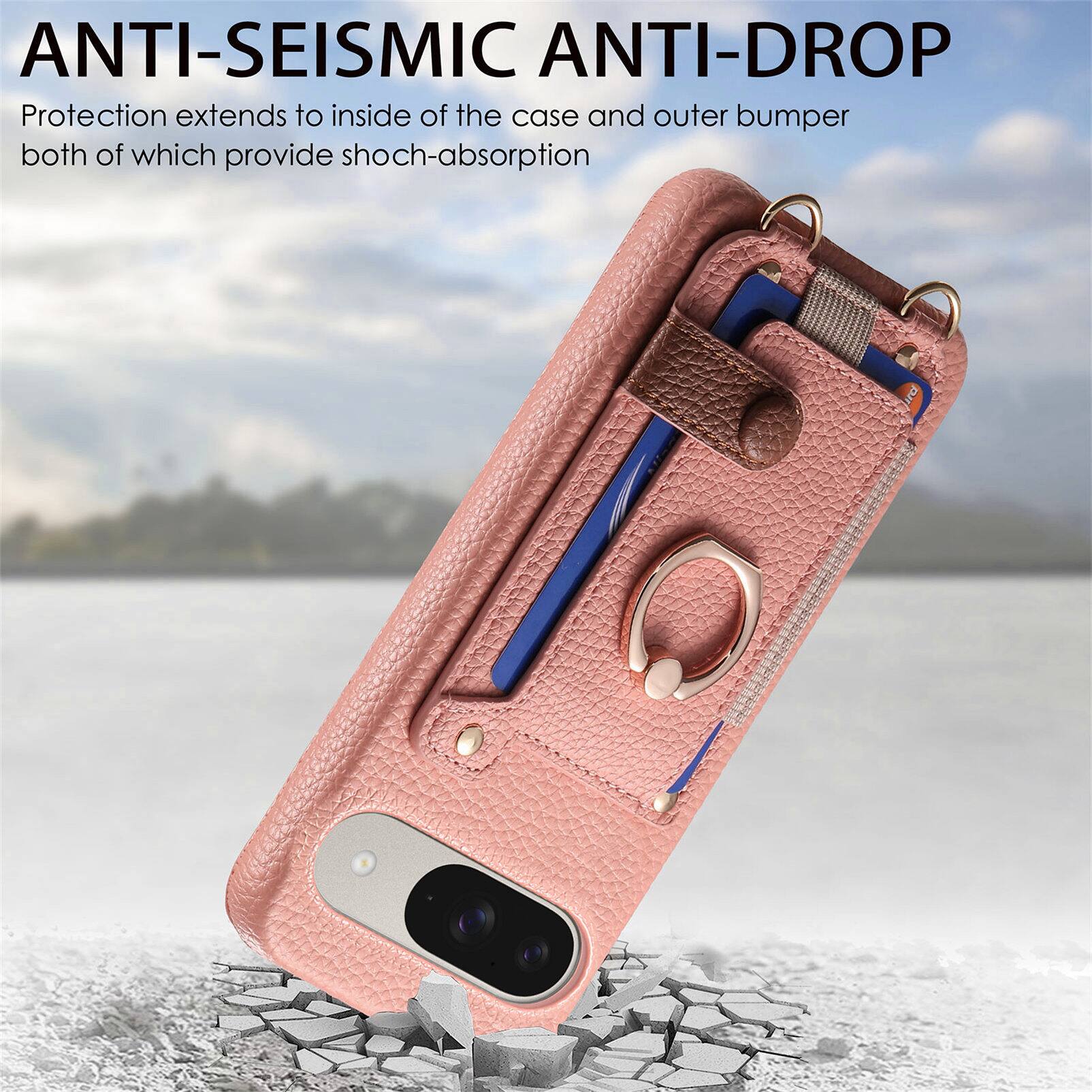 ANTI-SEISMIC ANTI-DROP  
Protection extends to inside of the case and outer bumper both of which provide shock-absorption