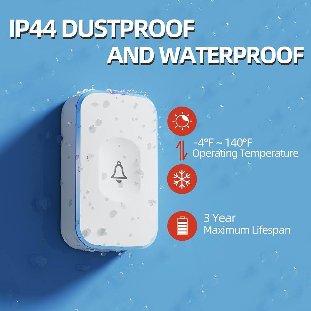 IP44 DUSTPROOF AND WATERPROOF

-4°F ~ 140°F Operating Temperature

3 Year Maximum Lifespan