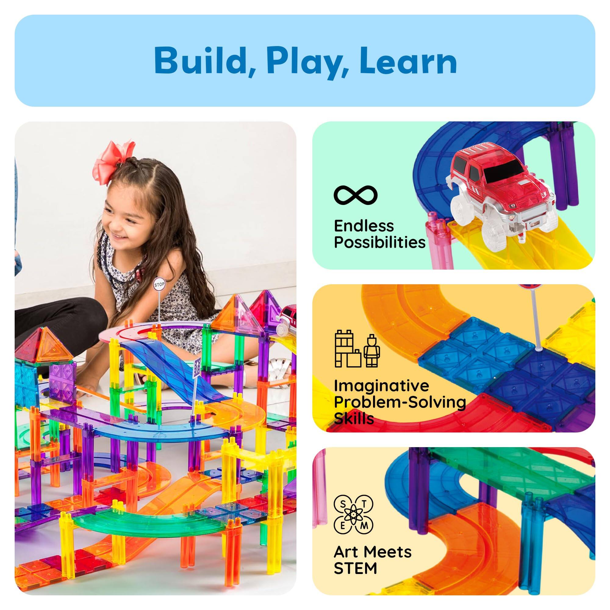 Build, Play, Learn

Endless Possibilities

Imaginative Problem-Solving Skills

Art Meets STEM
