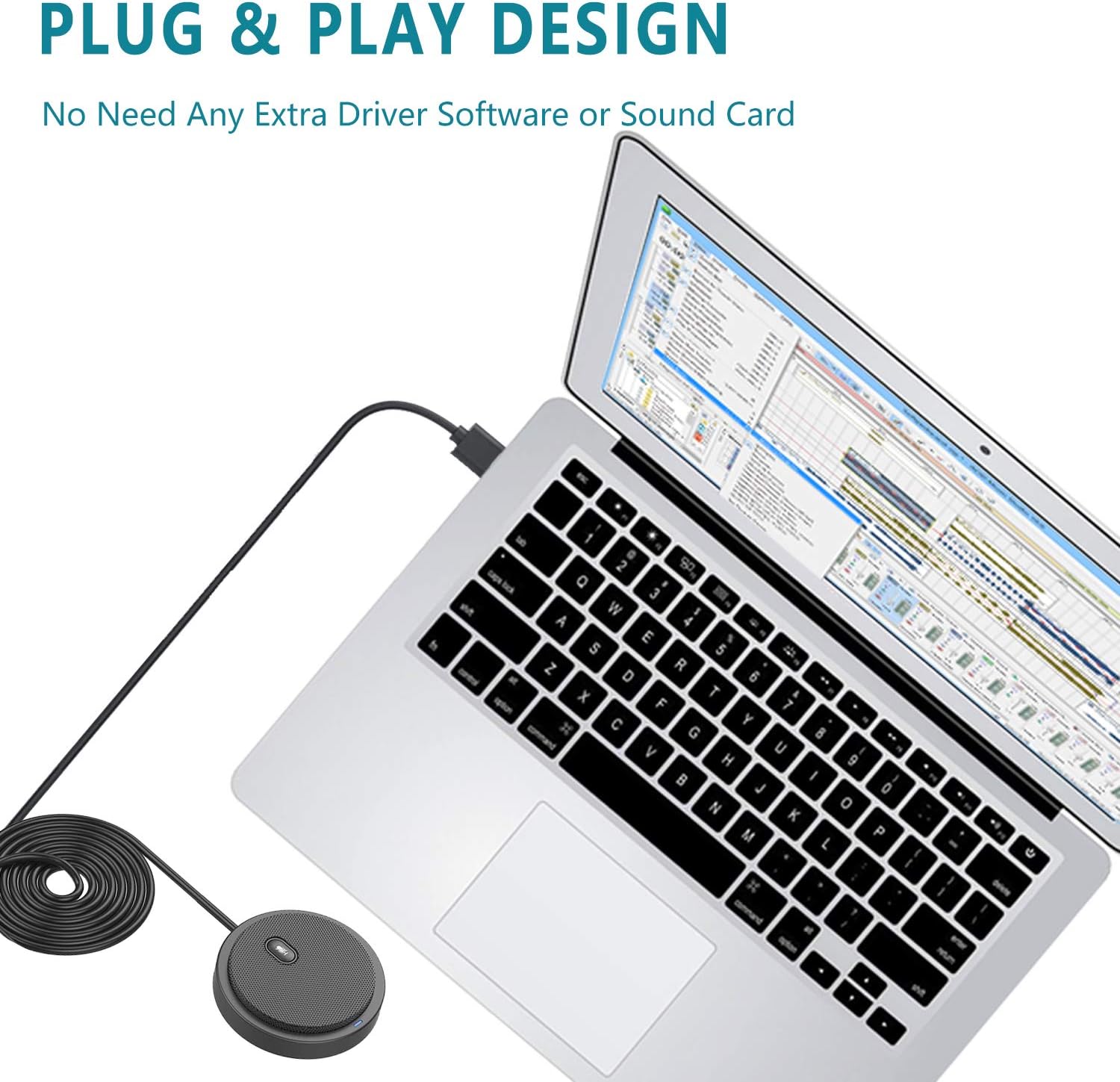 PLUG & PLAY DESIGN  
No Need Any Extra Driver Software or Sound Card