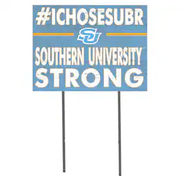 Jardine - Southern University Jaguars 18'' x 24'' I Chose Lawn Sign - Light Blue