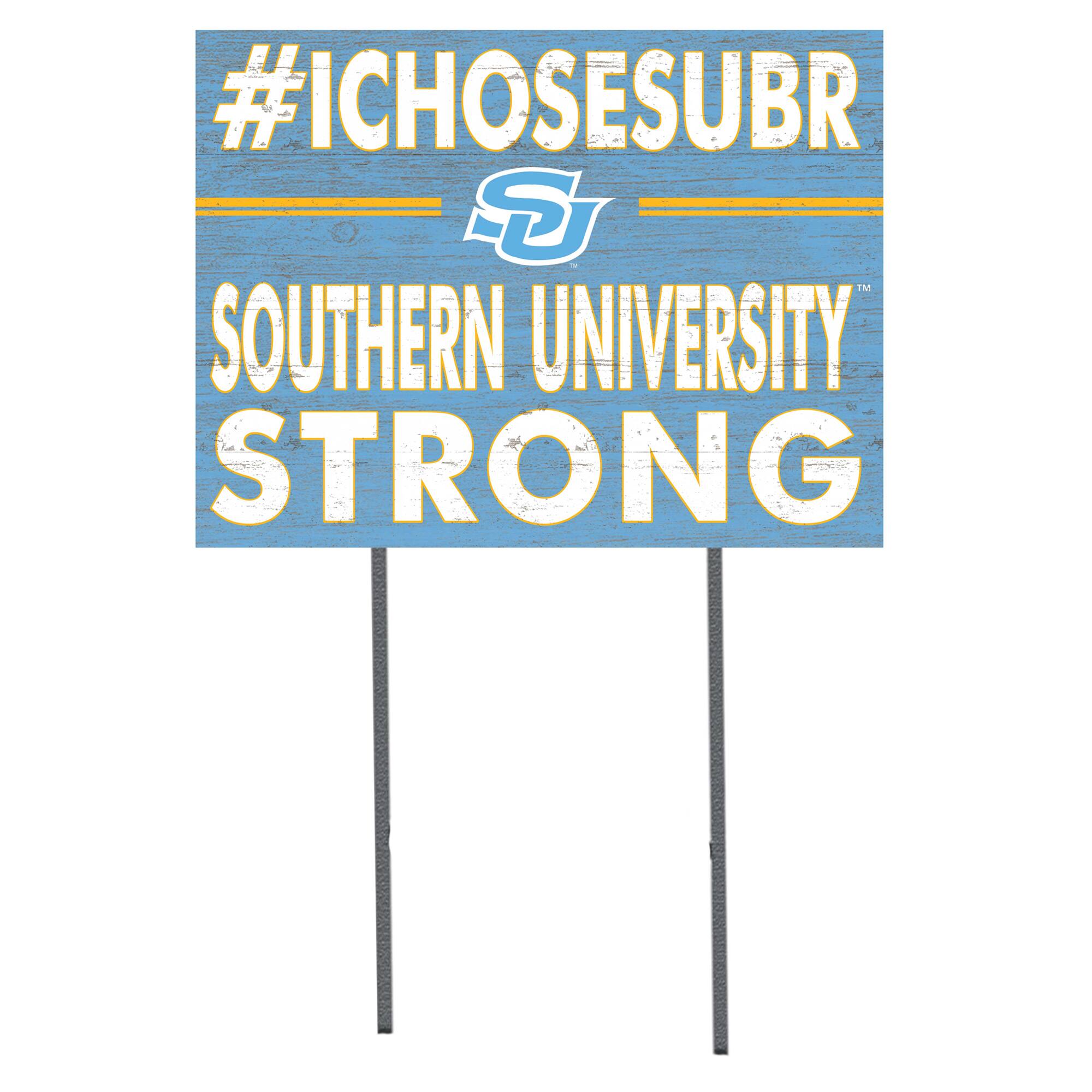 Southern University Jaguars 18'' x 24'' I Chose Lawn Sign