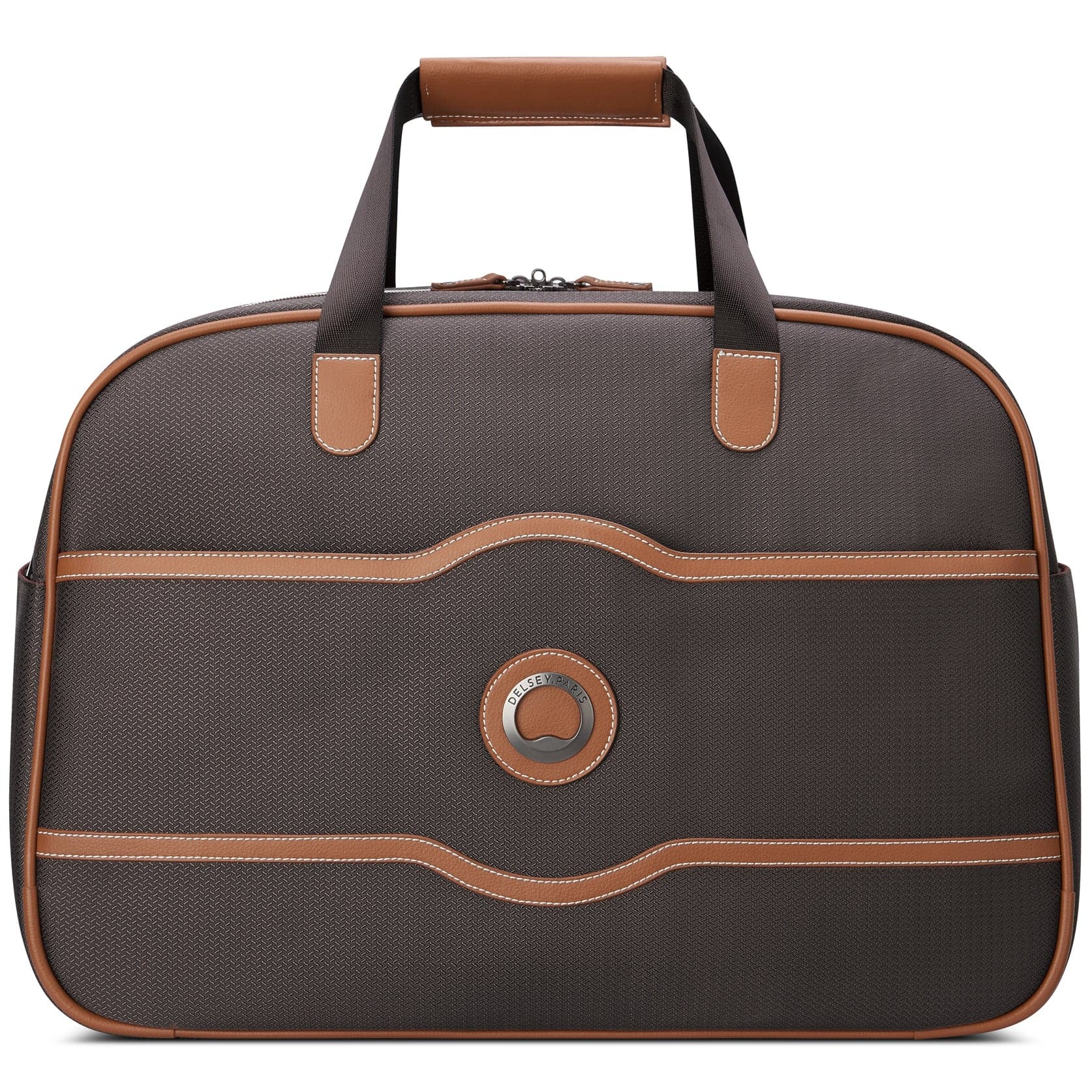 Front. Delsey - Delsey Chatelet Air 2.0 Weekender Duffle Bag - Chocolate Brown.