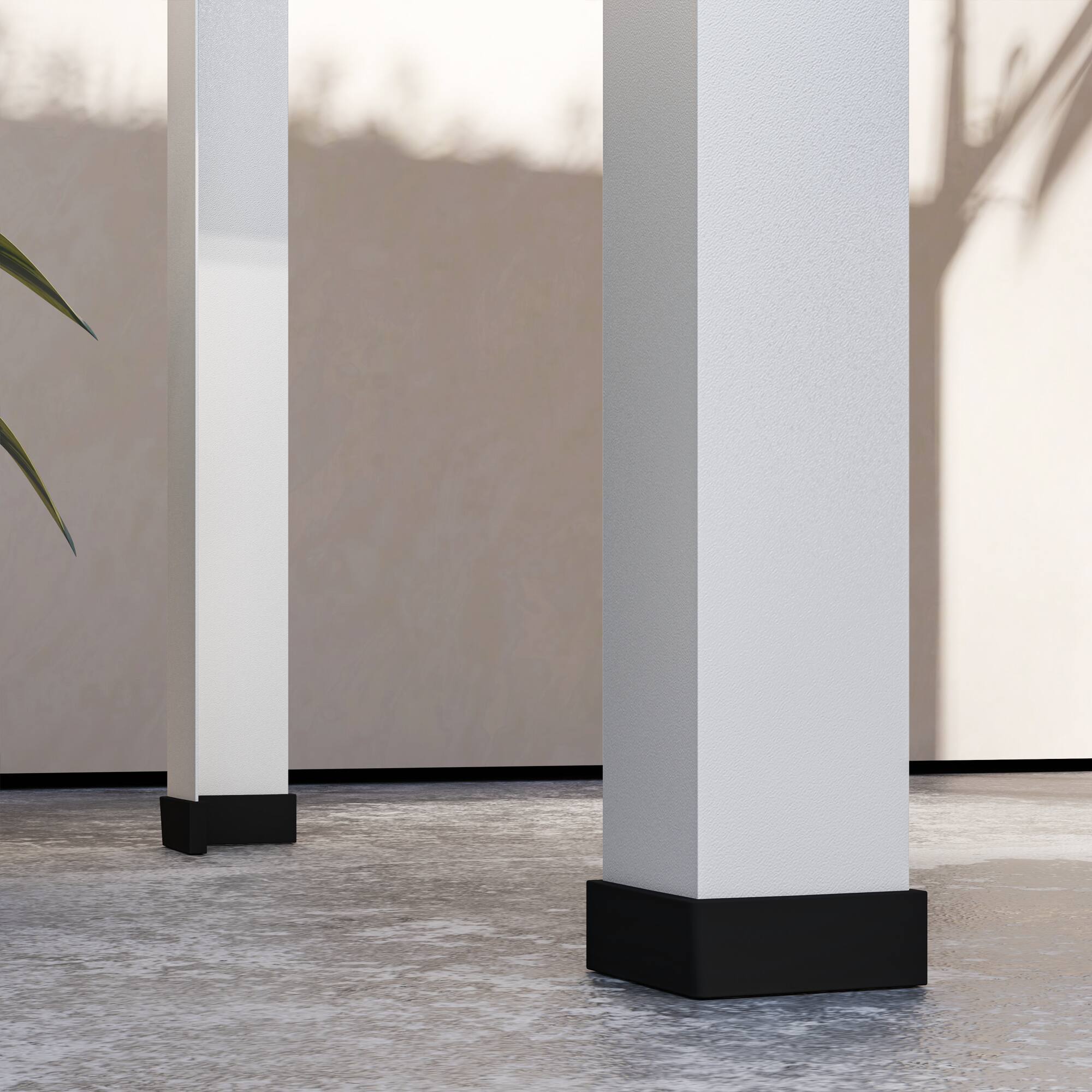 Alt View 8. Outsunny - Garden Box with Greenhouse Cover - White.