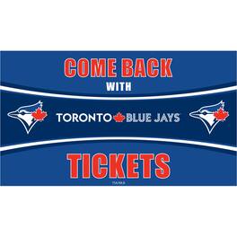 Evergreen Enterprises - Toronto Blue Jays 28" x 16" Come Back With Tickets Indoor/Outdoor Trapper Mat - Multicolor