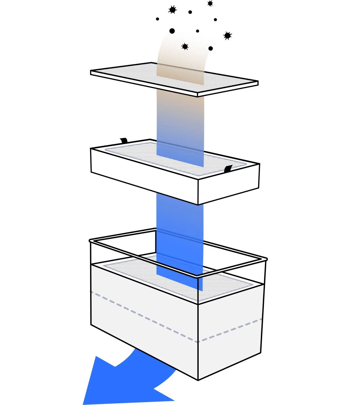 Alt View 7. AtomStack - D4 Desktop Air Purifier Compatible with laser engravers, including AtomStack Kraft and Hurricane. - White.