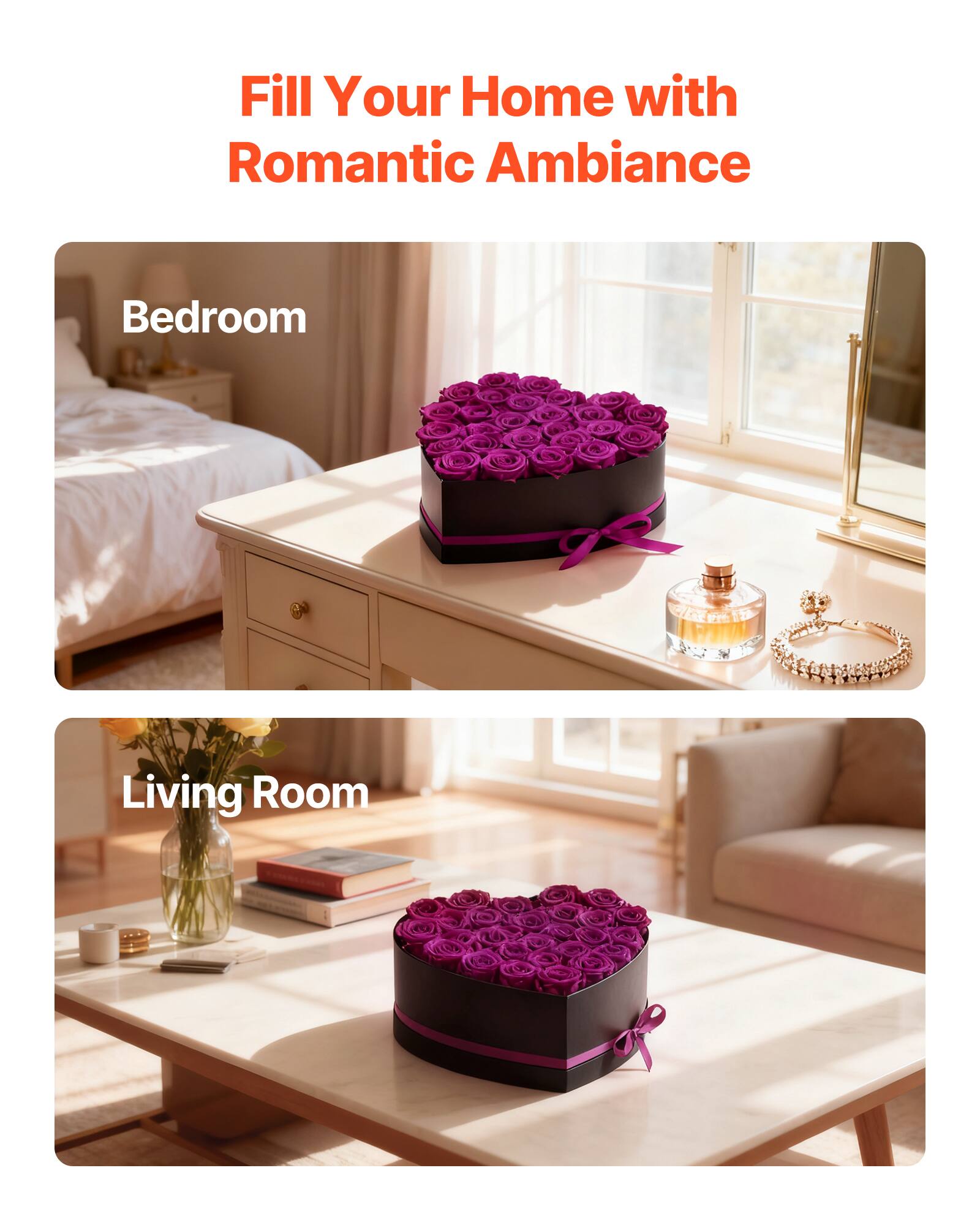 Fill Your Home with Romantic Ambiance

Bedroom

Living Room
