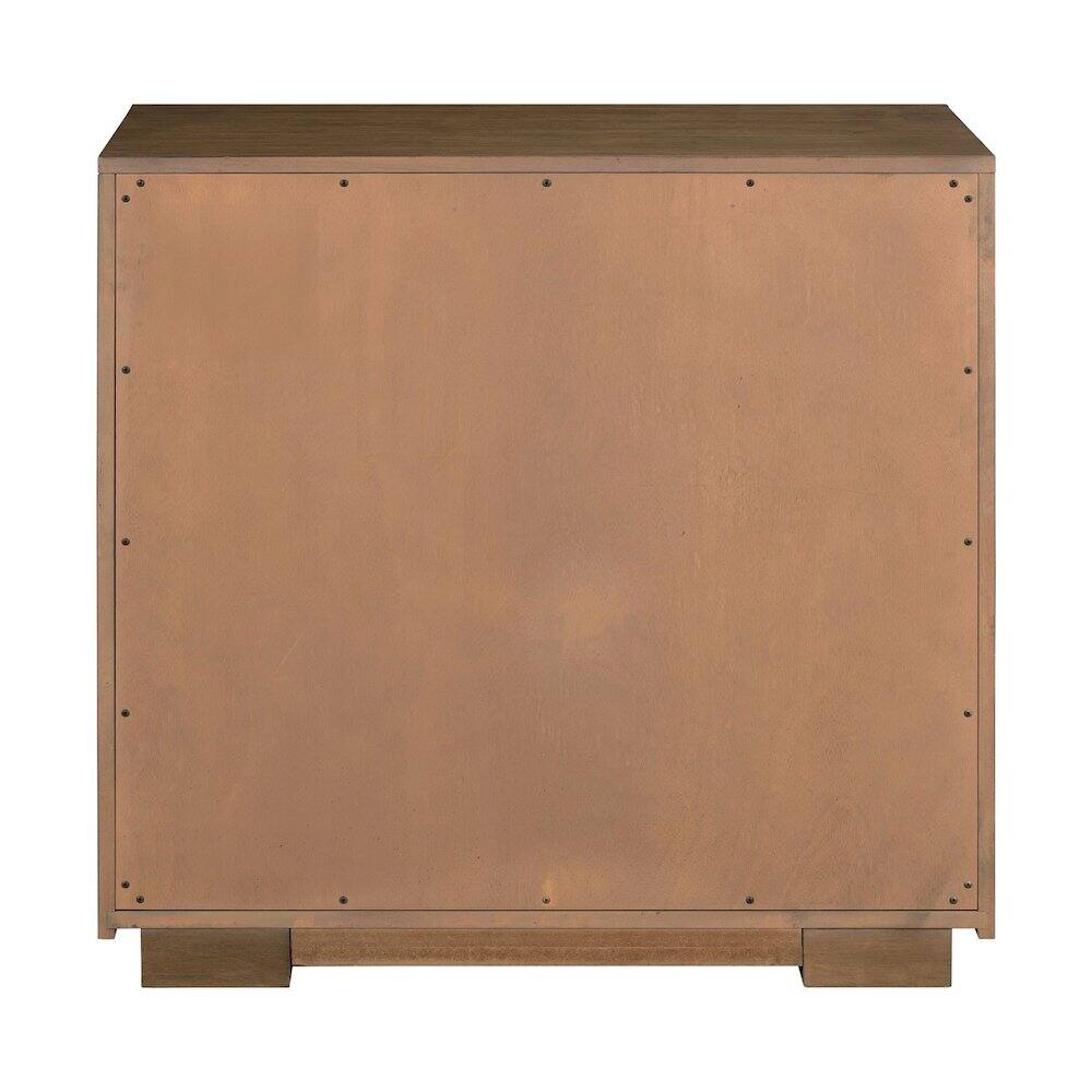 Left. Liberty Furniture Industries - Easton Storage 2 Door Accent Cabinet Modern Design - Urban Bronze Walnut Wood - Urban Bronze.