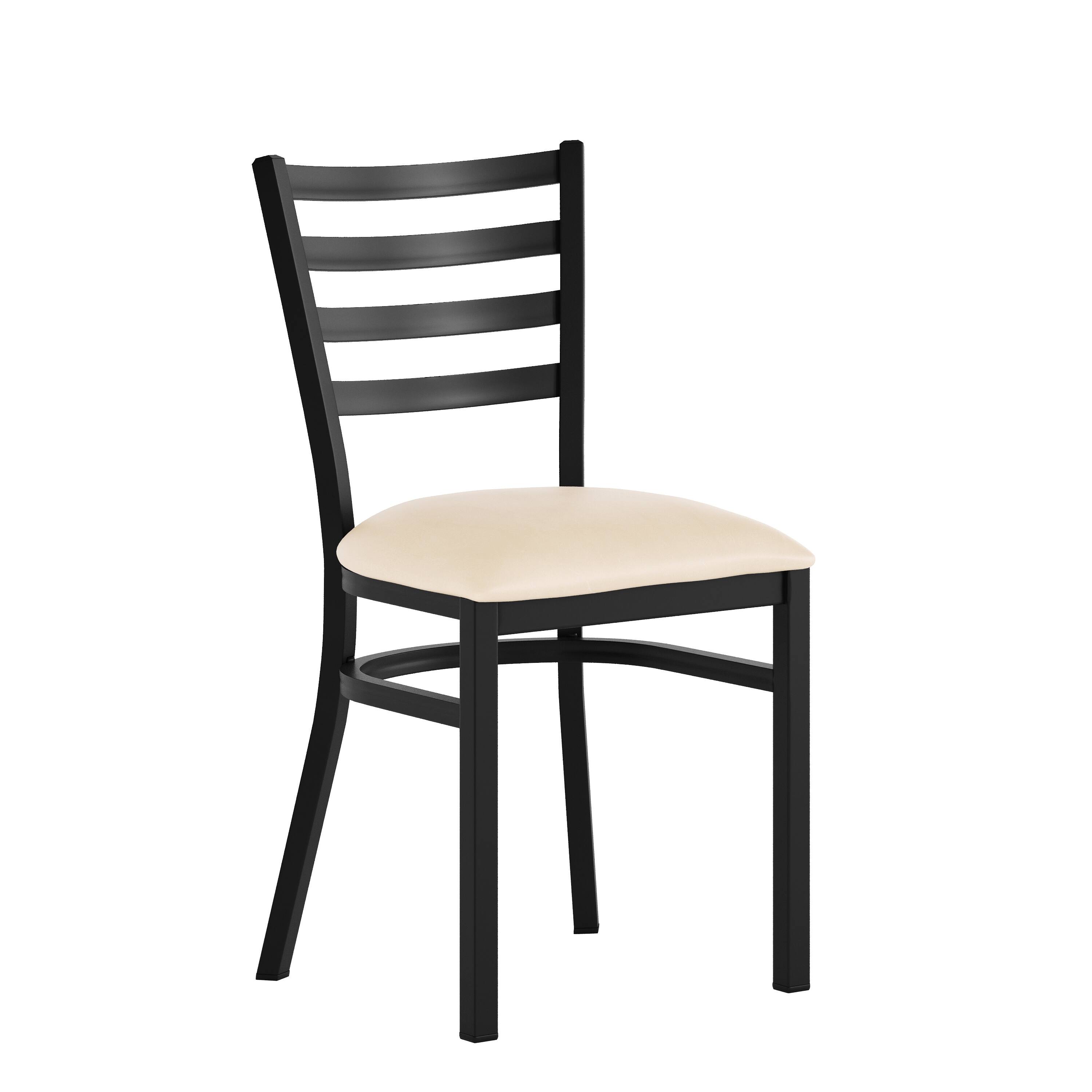 Tan Vinyl Seat/Black Metal Frame