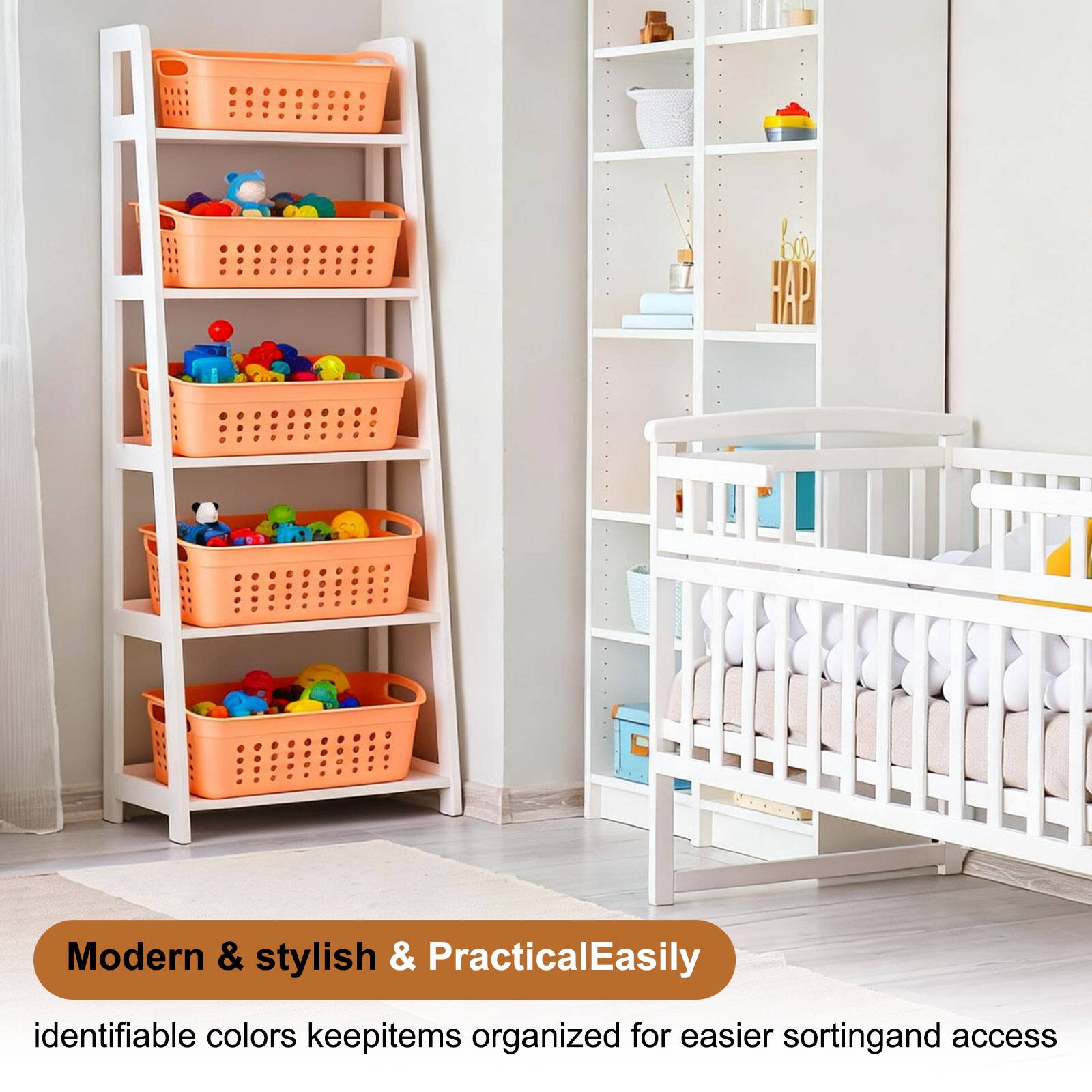Modern & stylish & Practical  
Easily identifiable colors keep items organized for easier sorting and access