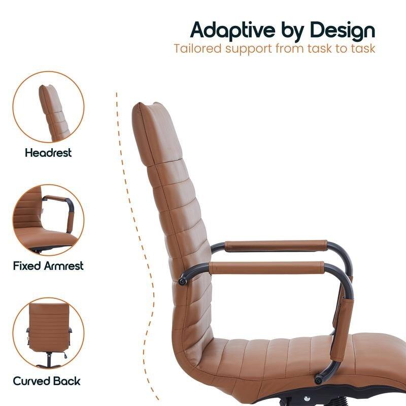 Adaptive by Design  
Tailored support from task to task  

Headrest  
Fixed Armrest  
Curved Back