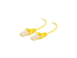 Cables to Go - C2G 01173 Cat6 Slim Cable - Snagless Unshielded Slim Ethernet Network Patch Cable, Yellow (7 Feet, 2.13 Meters)