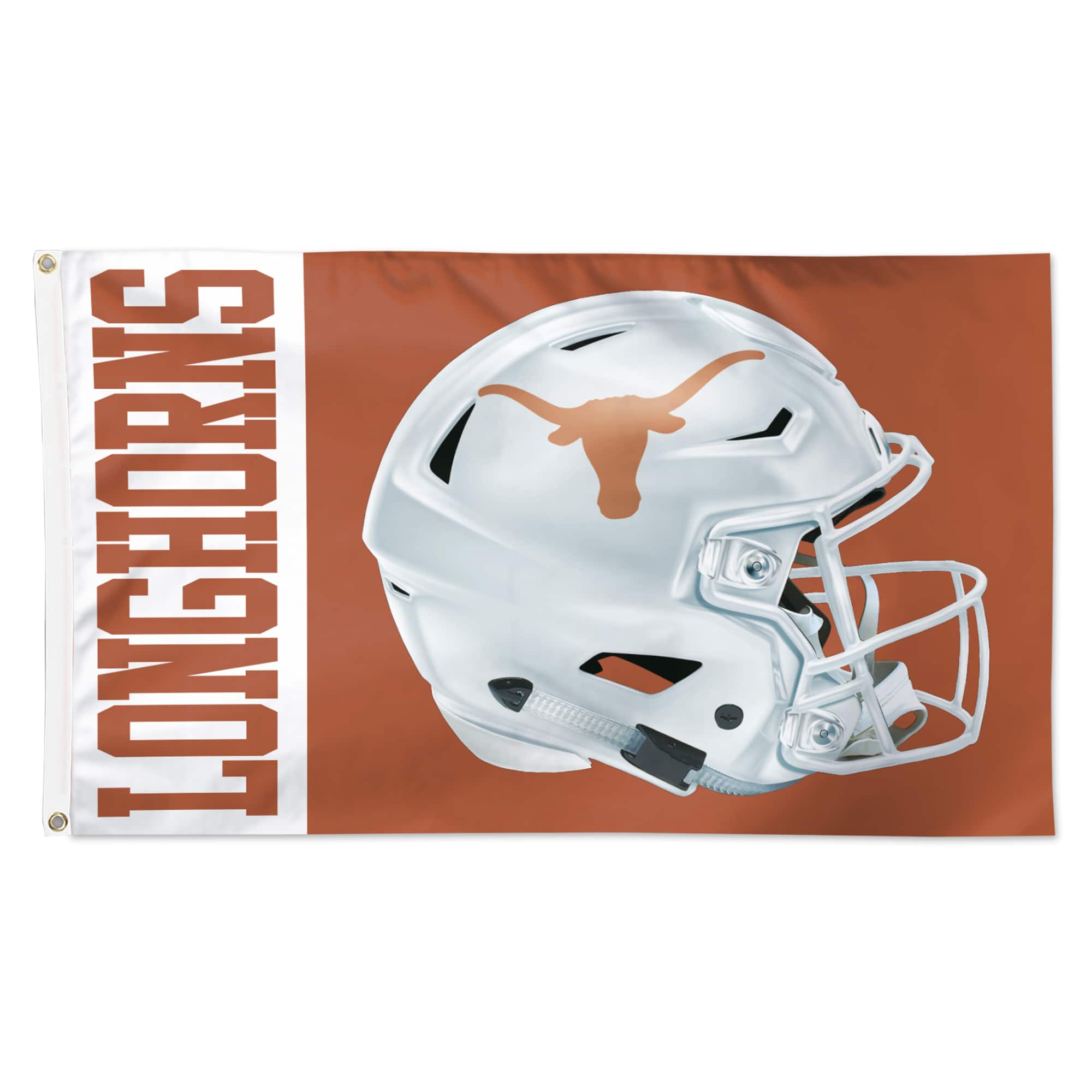 WinCraft - Texas Longhorns 3' x 5' Helmet Deluxe Single-Sided Flag - Multicolor