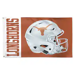 WinCraft - Texas Longhorns 3' x 5' Helmet Deluxe Single-Sided Flag - Multicolor