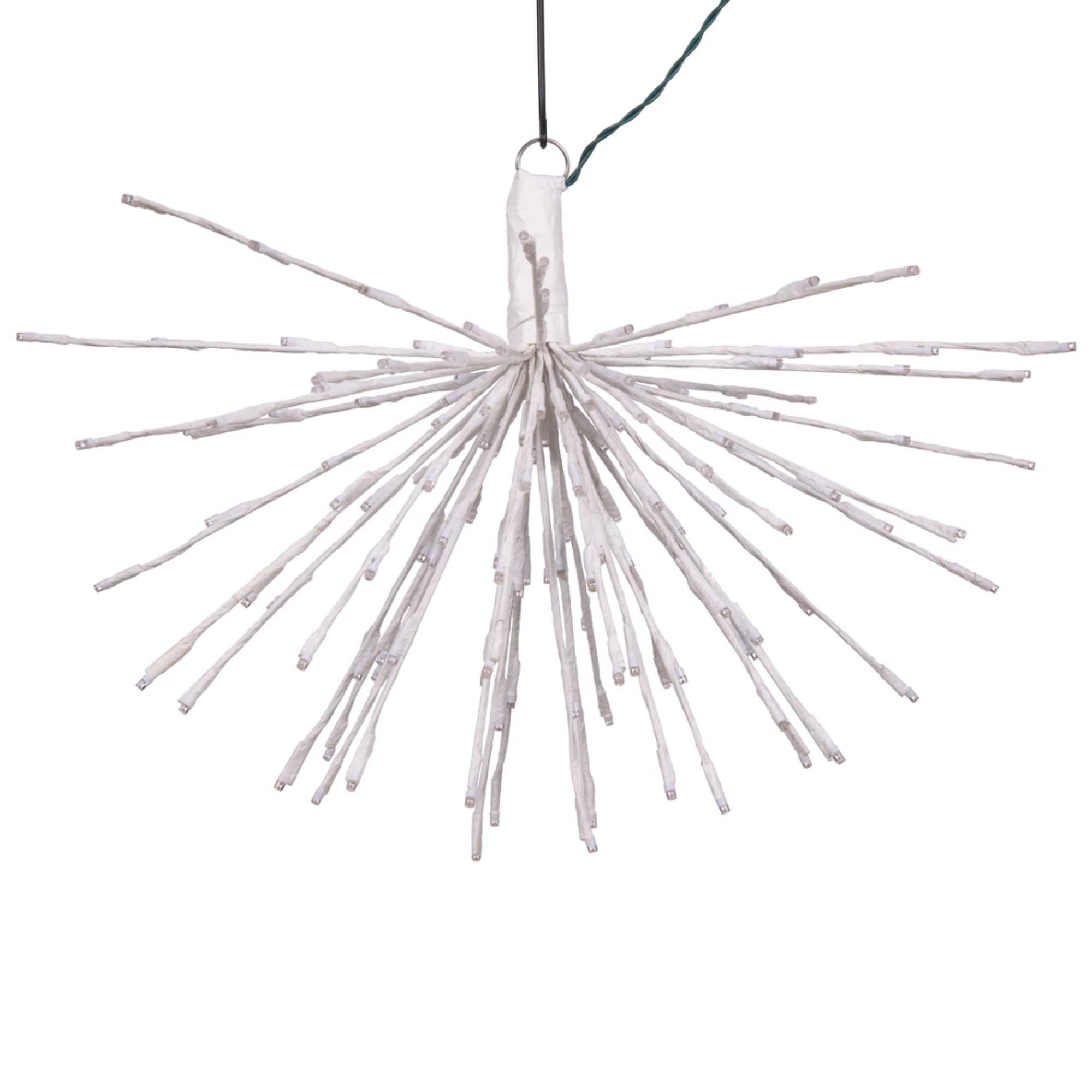 Vickerman - 160Lt x 24" White Starburst Pure White 5mm Twinkle LED Lights.