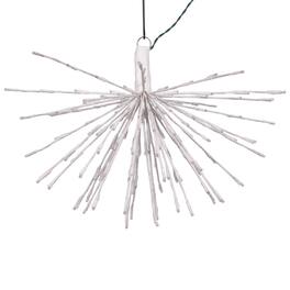 Vickerman - 160Lt x 24" White Starburst Pure White 5mm Twinkle LED Lights.