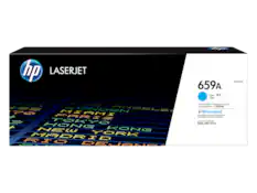 HP LASERJET
659A Cyan
W2011A
Cyan / Cian
Toner Cartridge / Cartouche de toner / Cartucho de toner / 打印粉盒
JETINTELLIGENCE
More Pages, performance and protection.
Plus de pages, performance et protection.
KP Loseriel Enterprise M856, MFP M776