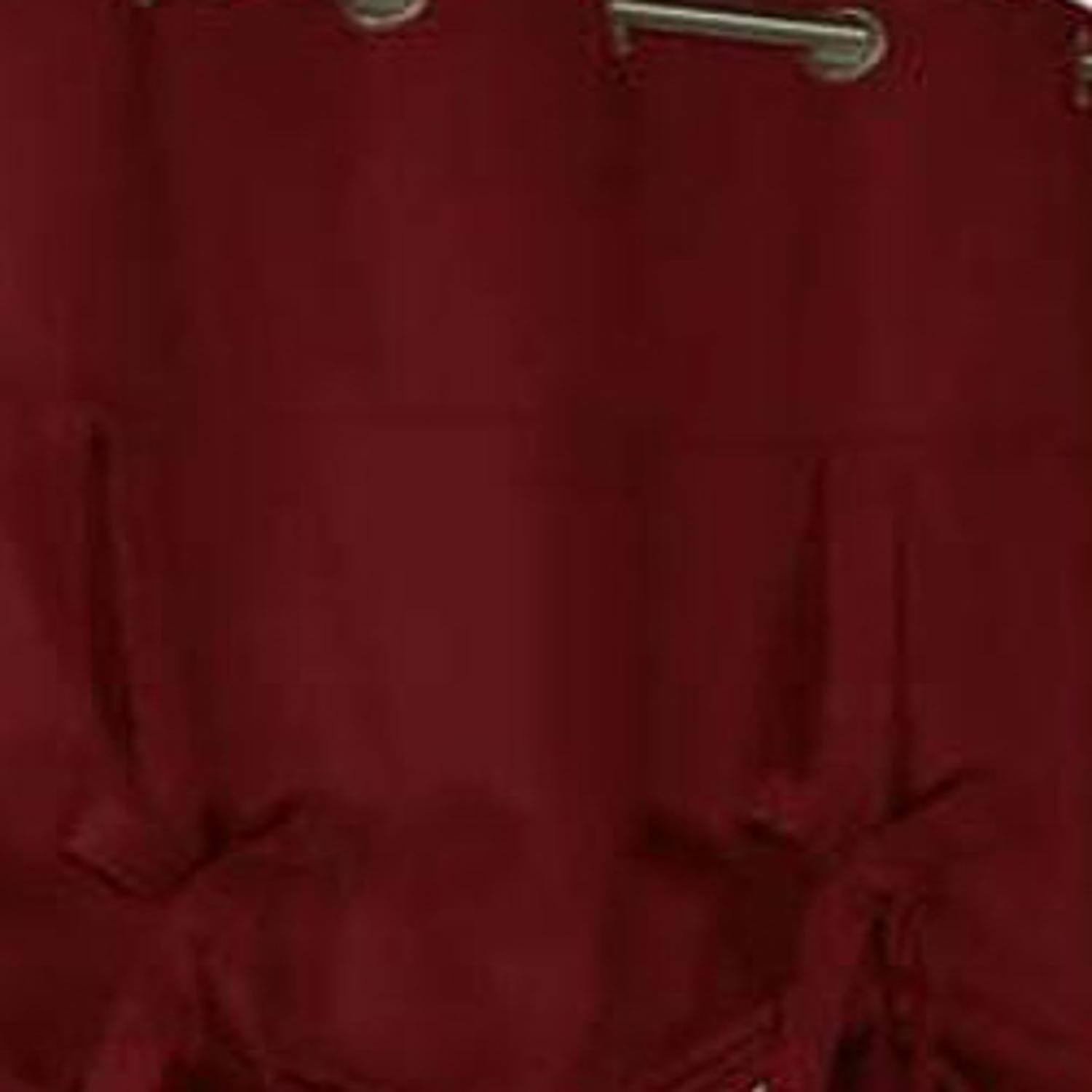 Left. Commonwealth Home Fashions - Commonwealth Thermalogic Weather Mate Cotton Duck Fabric Tie Up Panel - 40"x63" - Burgundy - Burgundy.