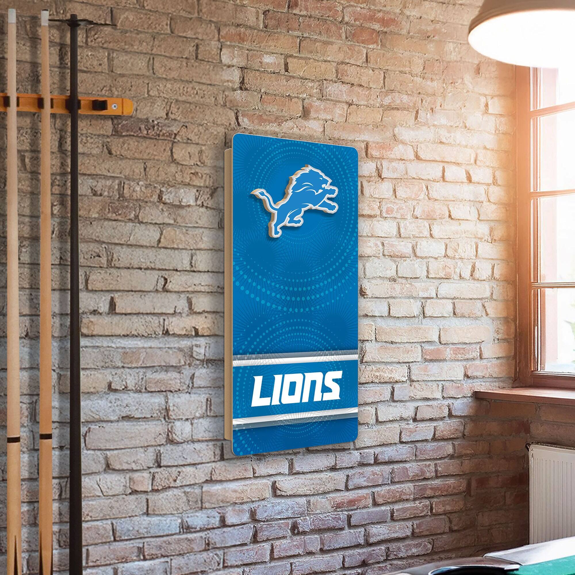 Alt View 1. Fan Creations - Detroit Lions Wall Hanging Cornhole Board - Multicolor.