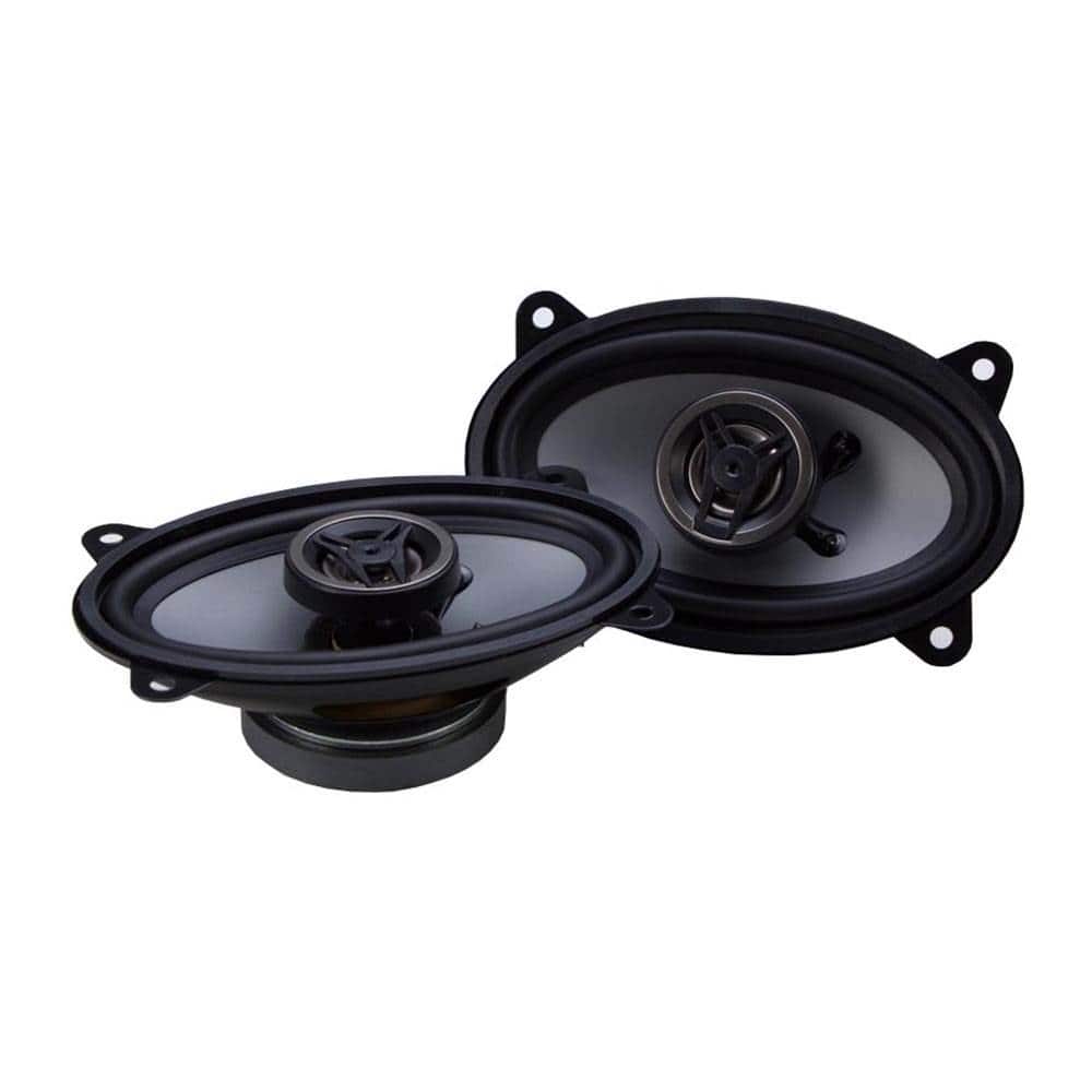Crunch - CS46CX 4x6 Inch 2-Way Car Speakers, 250W Coaxial Audio System - Black