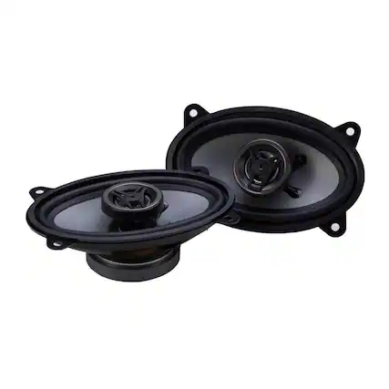 Front. Crunch - Crunch CS46CX 4x6 Inch 2-Way Car Speakers, 250W Coaxial Audio System, Black - Black.