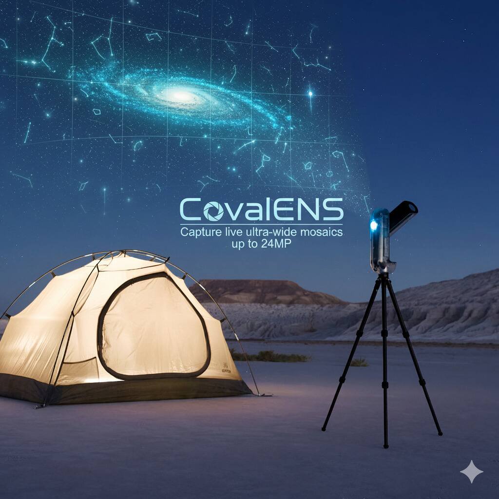Covalens Capture live ultra-wide mosaics up to 24MP