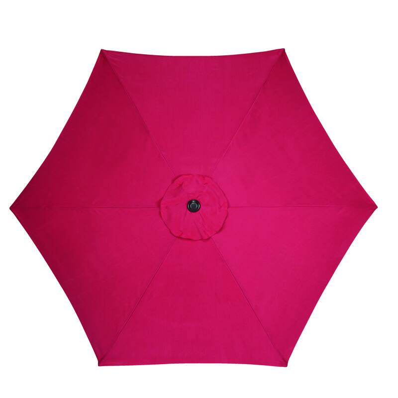 Angle. Living Accents - Living Accents 9 ft. Tiltable Red Market Umbrella.