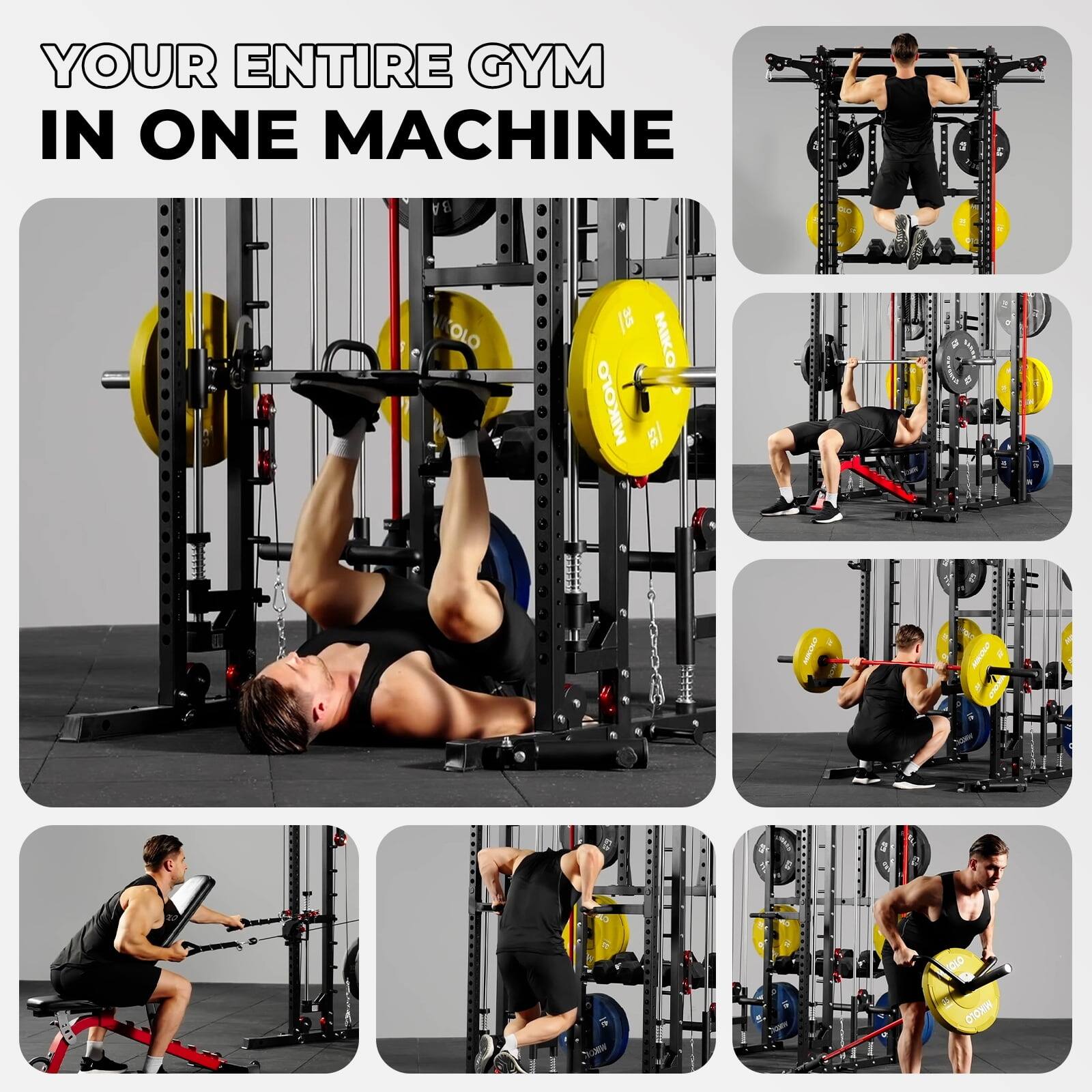 YOUR ENTIRE GYM IN ONE MACHINE