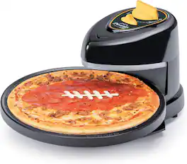 Presto - 03434 Green Gold Game Day Pizzazz Pizza Oven - Black