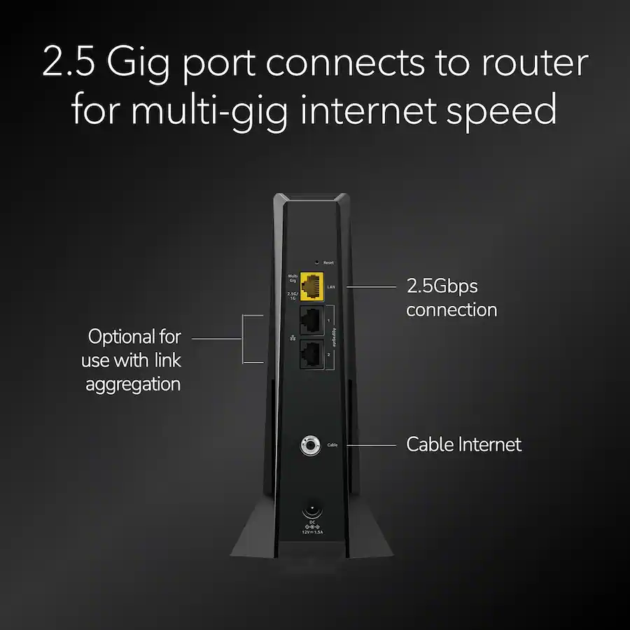 NETGEAR Nighthawk Mid/High Split DOCSIS 3.1 Cable Modem Black CM3000 ...