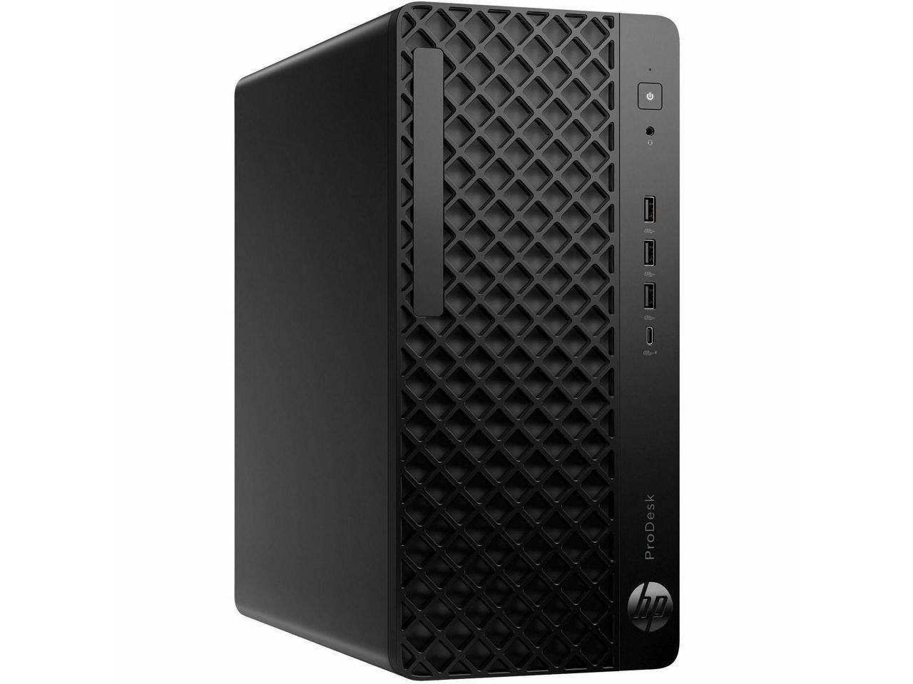 Alt View 4. HP - HP ProDesk 4 G1i - Intel Core Ultra 7 265 - vPro - 16 GB - 512 GB SSD - Intel Q870 - Windows 11 Pro - Black - Black.