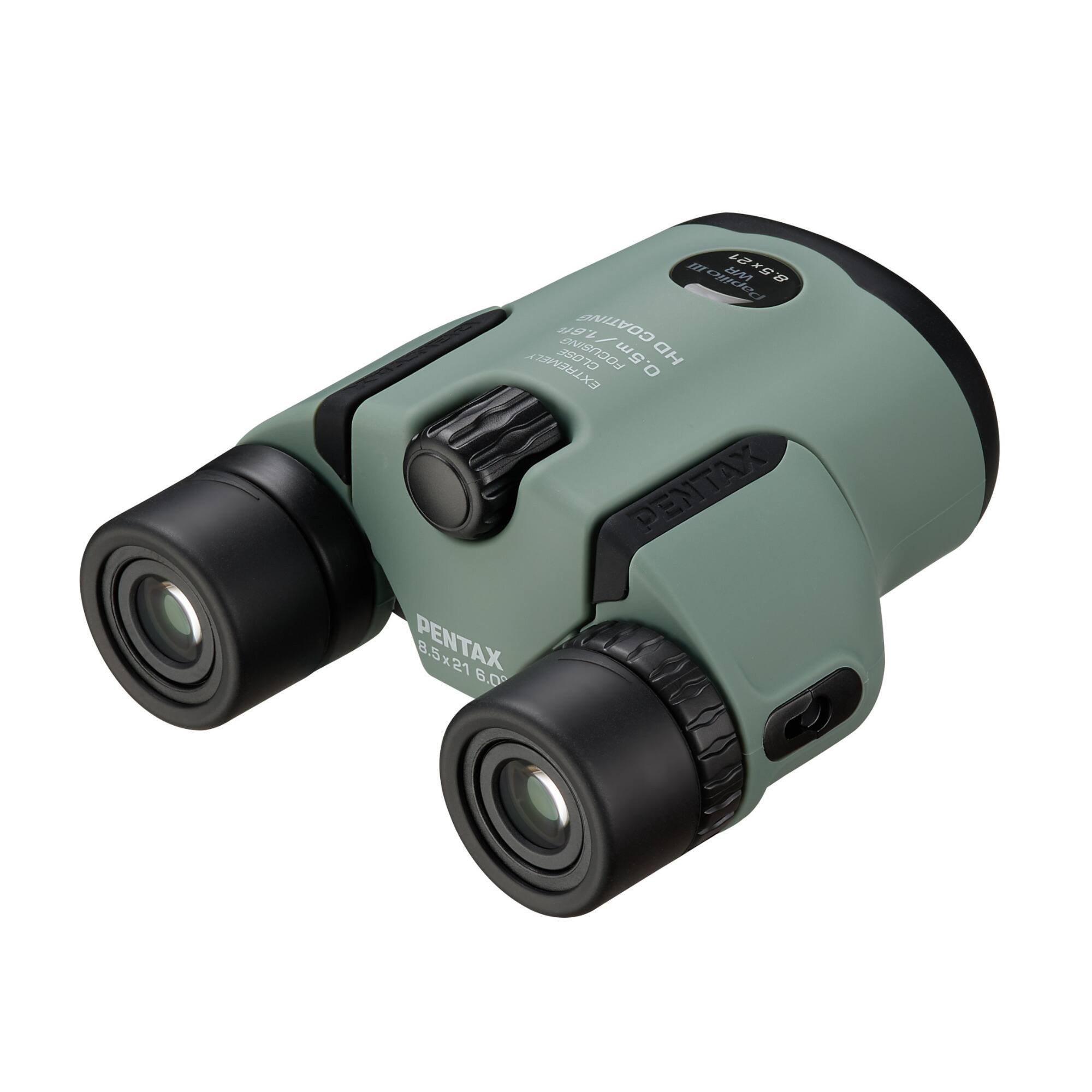 10x21 ED 42 Papilio II  
COATING / X EXTREMELY 02E FOCUSING  
22 5m O HD  
PENTAX  
8.5x21 6.0