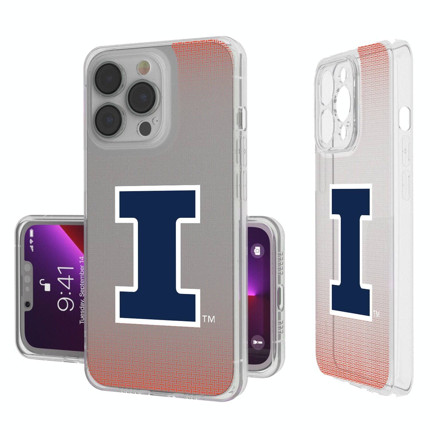 Keyscaper - NCAA - Illinois Fighting Illini Linen Logo iPhone Clear Case - 14 Pro - Multicolor price history on PriceWatchPro