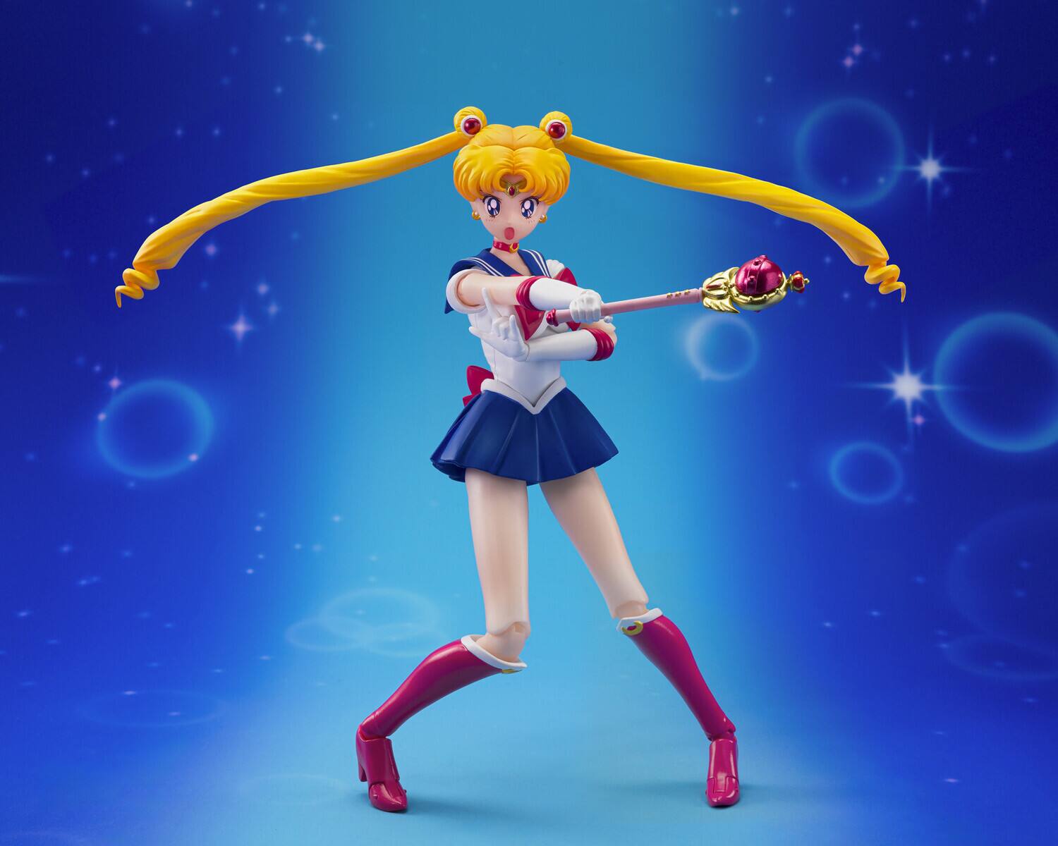 Alt View 1. PopMarket - Tamashii Nations - Sailor Moon - S.H.Figuarts - Crystal Star Compact Edition Action Figure   - COLLECTIBLES - Multicolor.