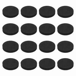 Unique Bargains - Single Sided Speaker Isolation Pads 45x8mm Round EVA Acoustic Foam Anti-Vibration Feet for Speaker Subwoofer, 16pcs - Black