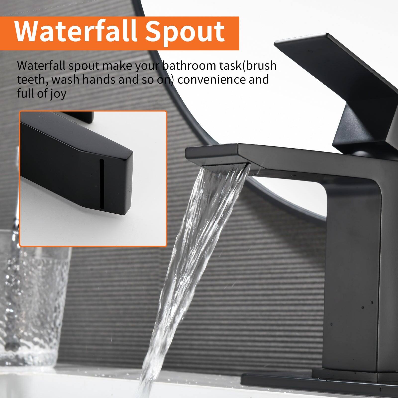 Waterfall Spout

Waterfall spout make your bathroom task (brush teeth, wash hands and so on) convenience and full of joy