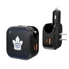 Keyscaper - Toronto Maple Leafs 2-in-1 USB A/C Charger - Black