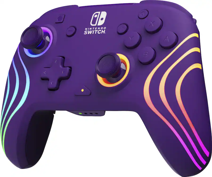 PDP Afterglow Wave Wireless RGB Gaming Controller for Nintendo Switch ...