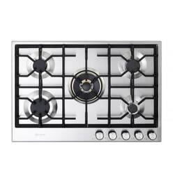 Verona - 30" Designer Gas Cooktop with 5 Sealed Burners in Stainless Steel - Stainless Steel
