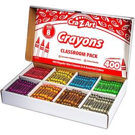 Cra-Z-Art - Crayon Class Pack, 8 Color, 400 Count Box