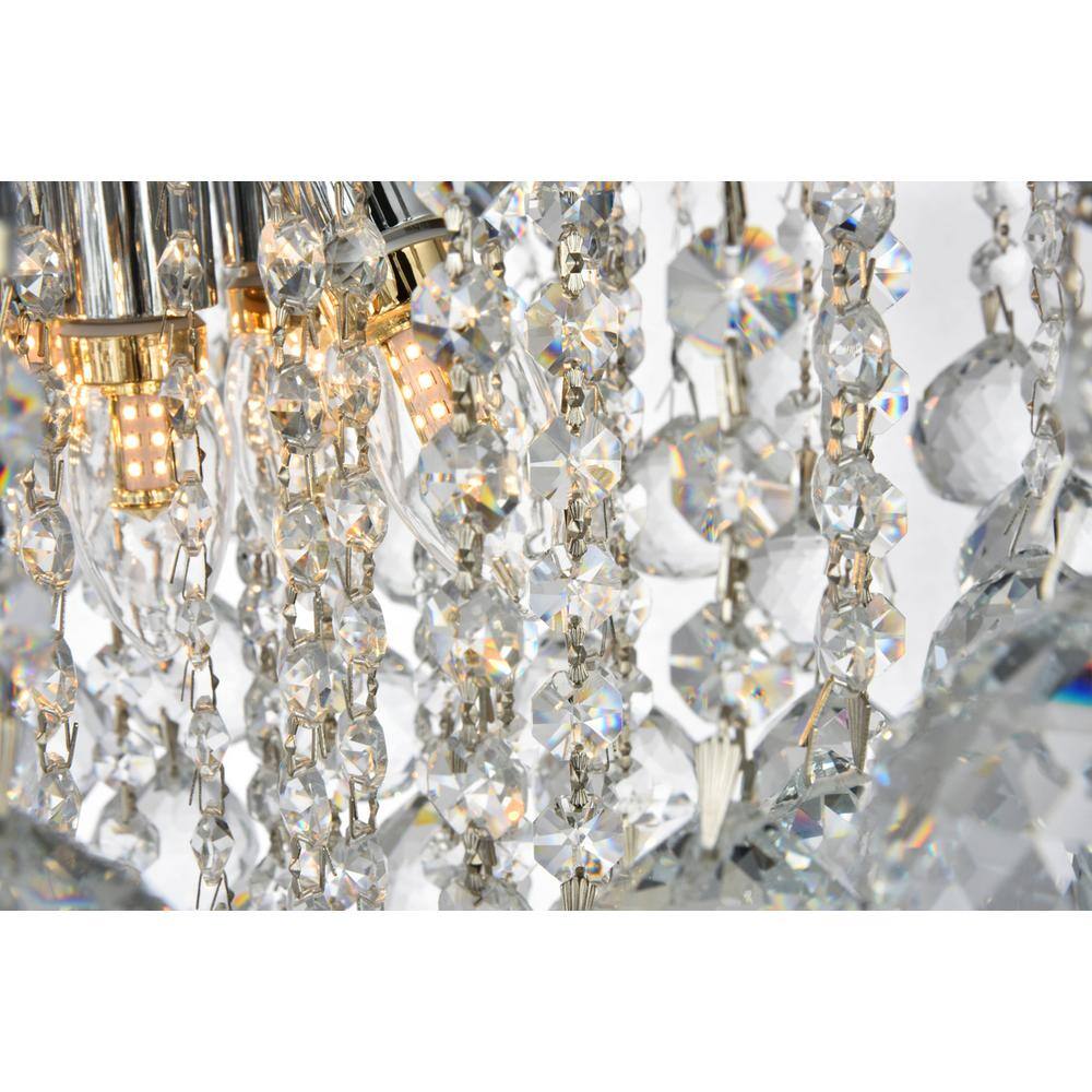 Alt View 2. Elegant Lighting - Toureg 11 light Chrome Chandelier Clear Royal Cut Crystal - Chrome.
