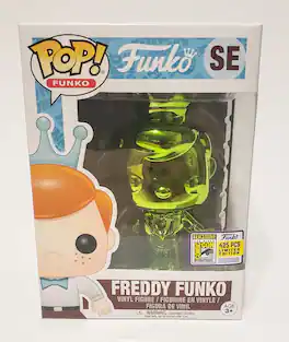 Pop! Freddy Funko SE: 2017 Comic Con 425pc Limited Edition Chrome Green