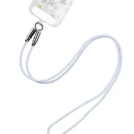 Front. Mybat - MyBat Tether Crossbody Strap + USB-C Charging Cable(L=4.2 FT) - Blue - Blue.