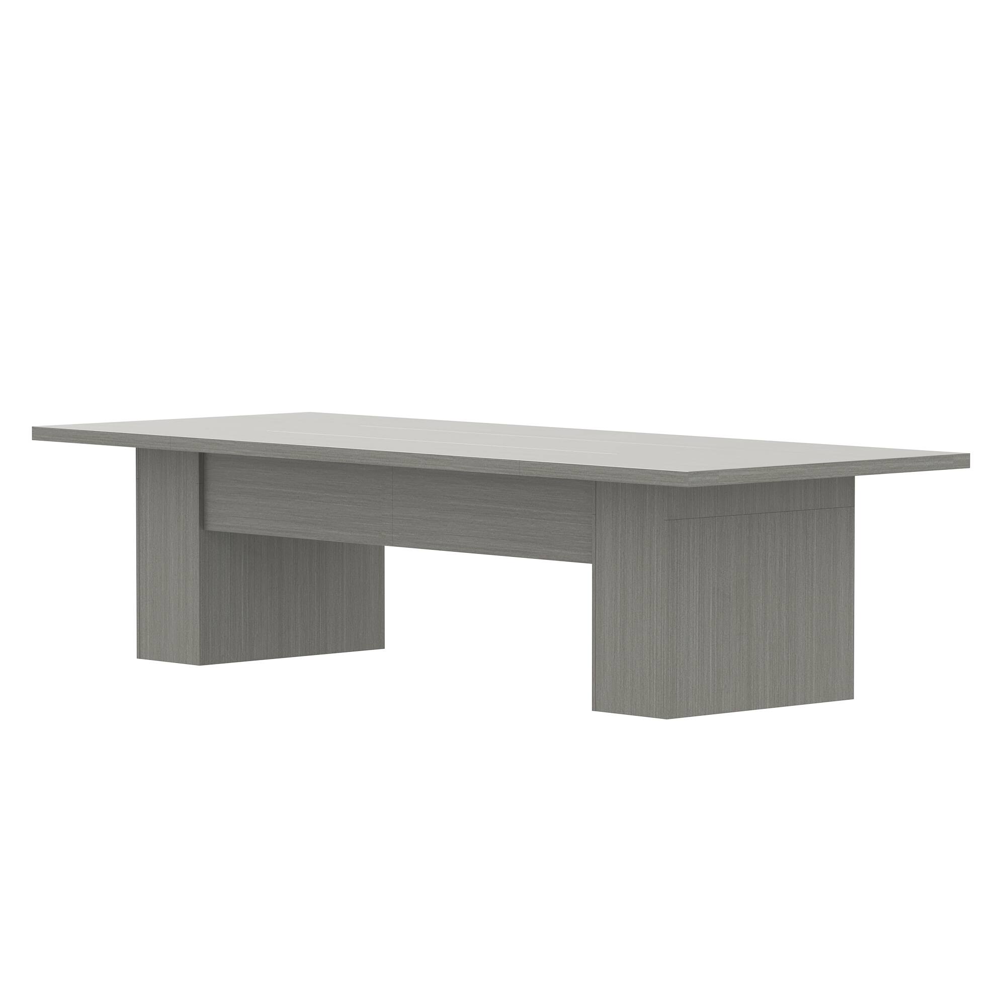Alt View 9. FUFU & GAGA - Extra Large Dining Table for Extended Family, Modern Rectangular Table with Sturdy Top Ideal for Family Gatherings - Light Gray.