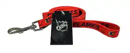 Hunter - Calgary Flames NHL Medium 3/4 inch wide - 6 Foot Dog Leash Lead - Multi