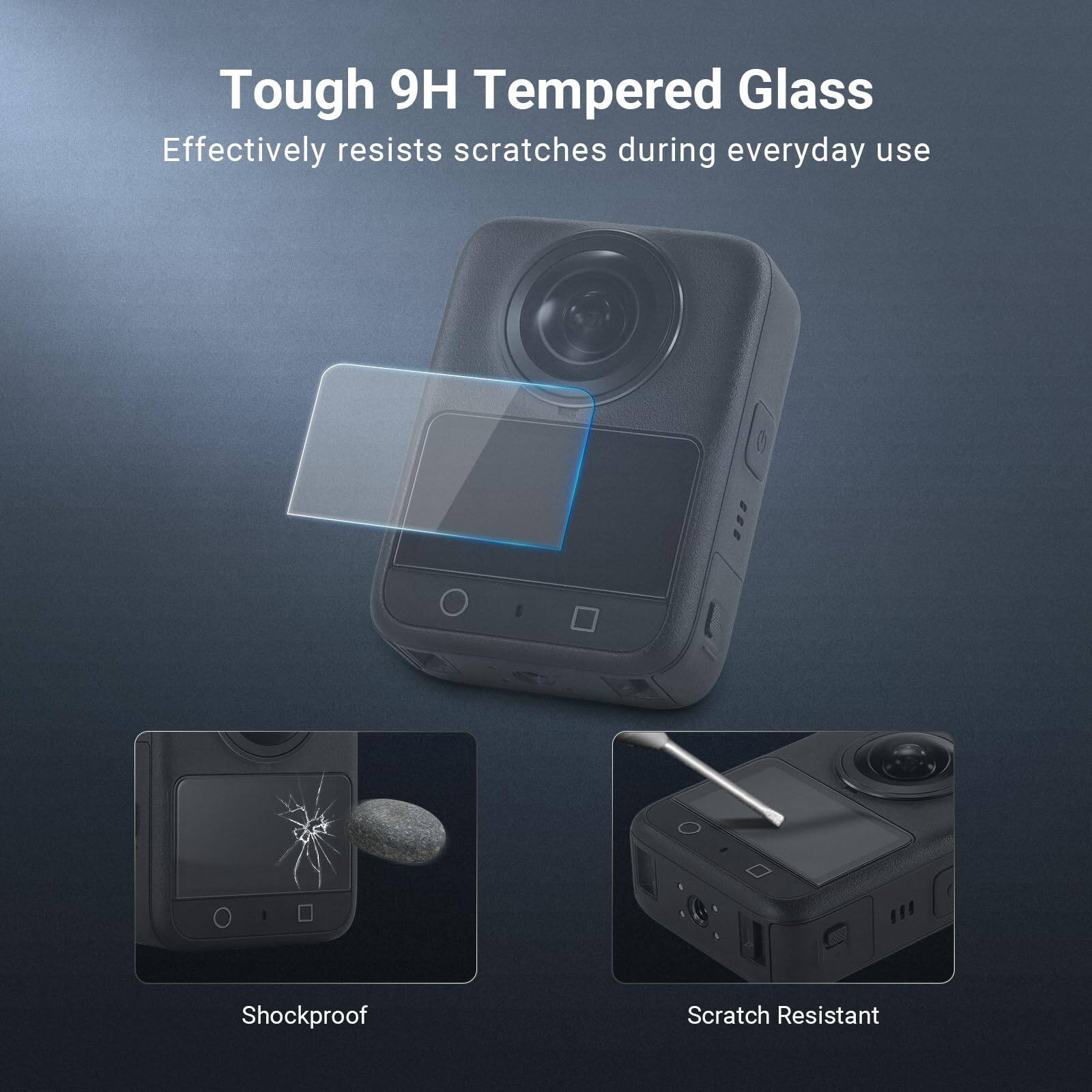 Tough 9H Tempered Glass  
Effectively resists scratches during everyday use  

Shockproof  
Scratch Resistant