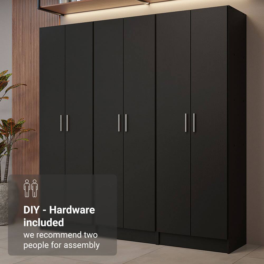 DIY - Hardware included  
we recommend two people for assembly