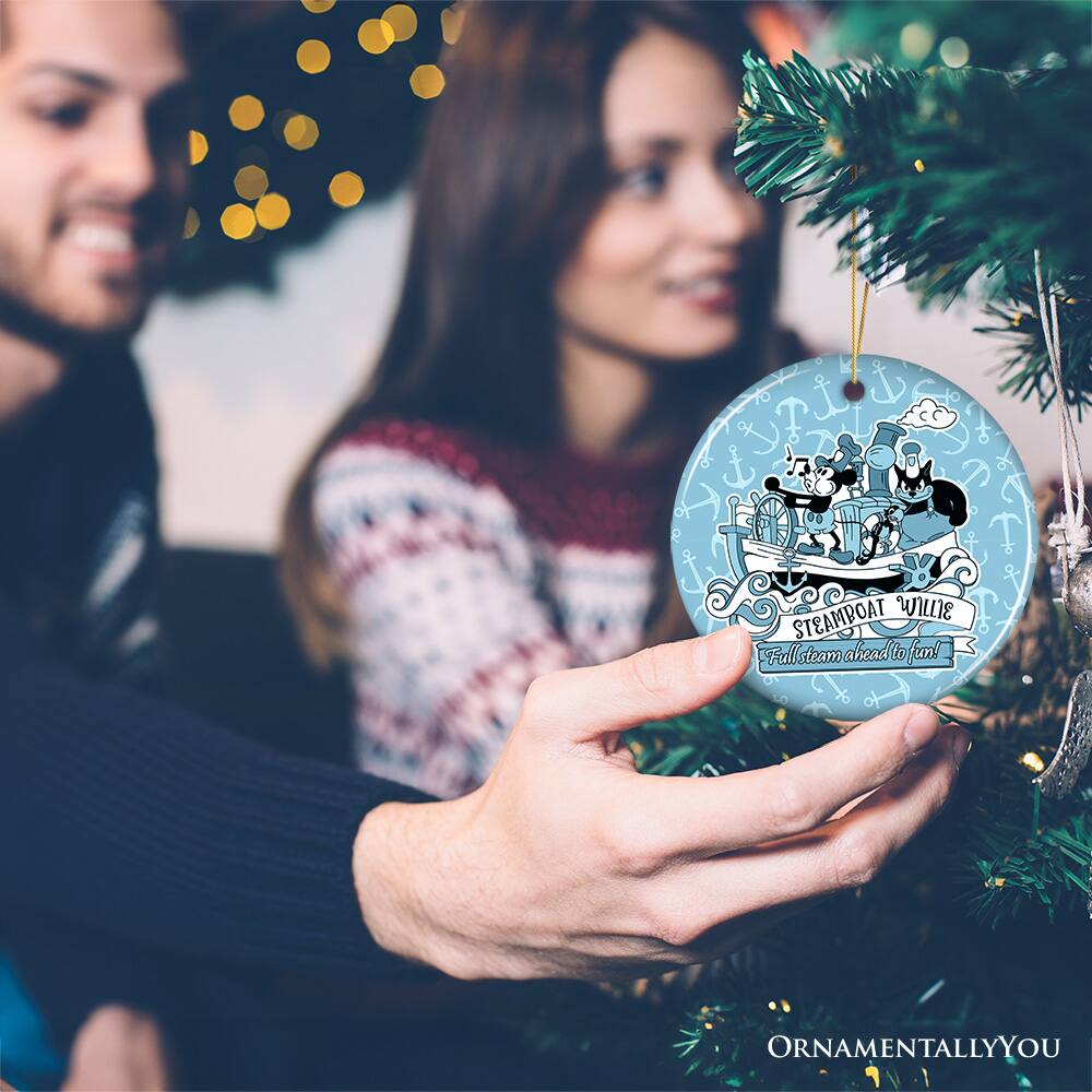 STEAMBOAT WILLIE  
Full steam ahead to fun!  

ORNAMENTALLY YOU