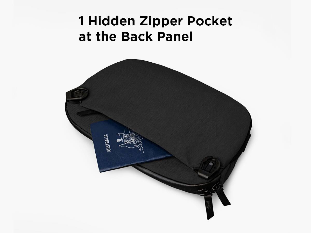 1 Hidden Zipper Pocket at the Back Panel