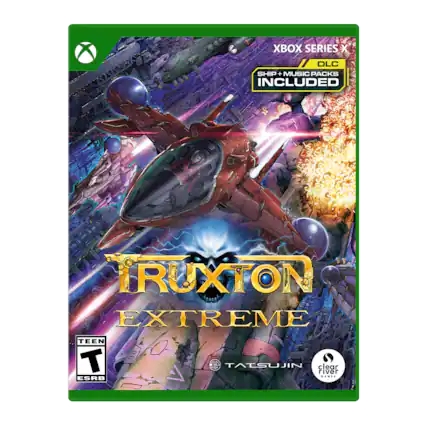XBOX SERIES X
DLC
SHIP + MUSIC PACKS INCLUDED
TRUXTON EXTREME
TEEN T
ESRB
TATSUJIN
fleer GAMES - T (Teen 13+)